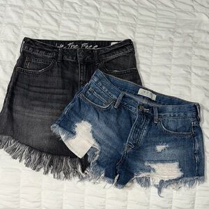 We The Free Frayed Denim Duo!